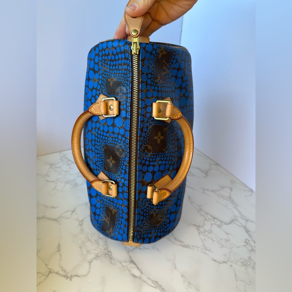 Louis Vuitton Yayoi Kusama Speedy 30 Blue - Picture 12 of 16